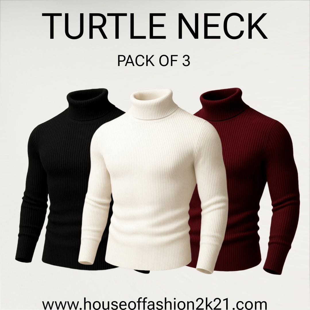 Bundle Of 3 Turtle Neck