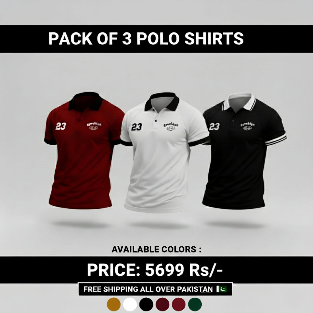 Pack Of 3 Aesthetic Polo's
