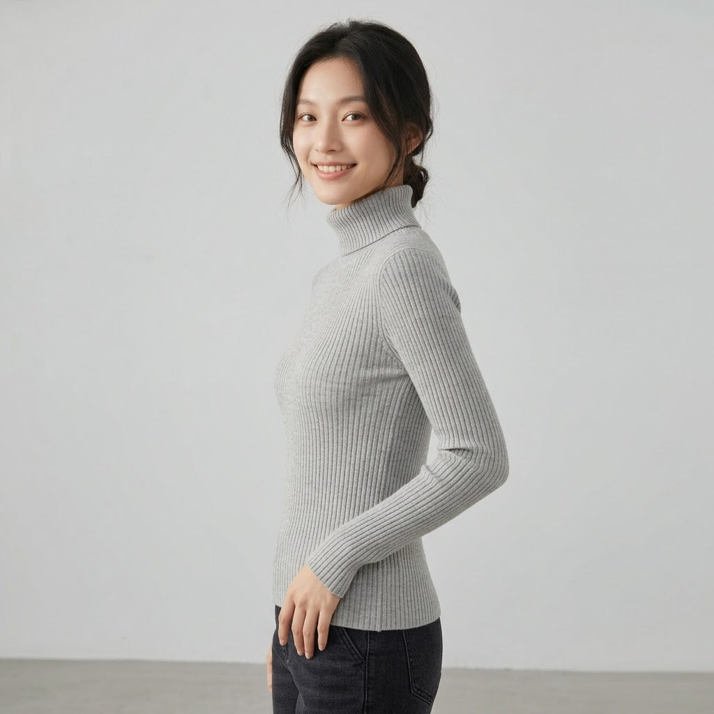 Heather Grey Turtle Neck