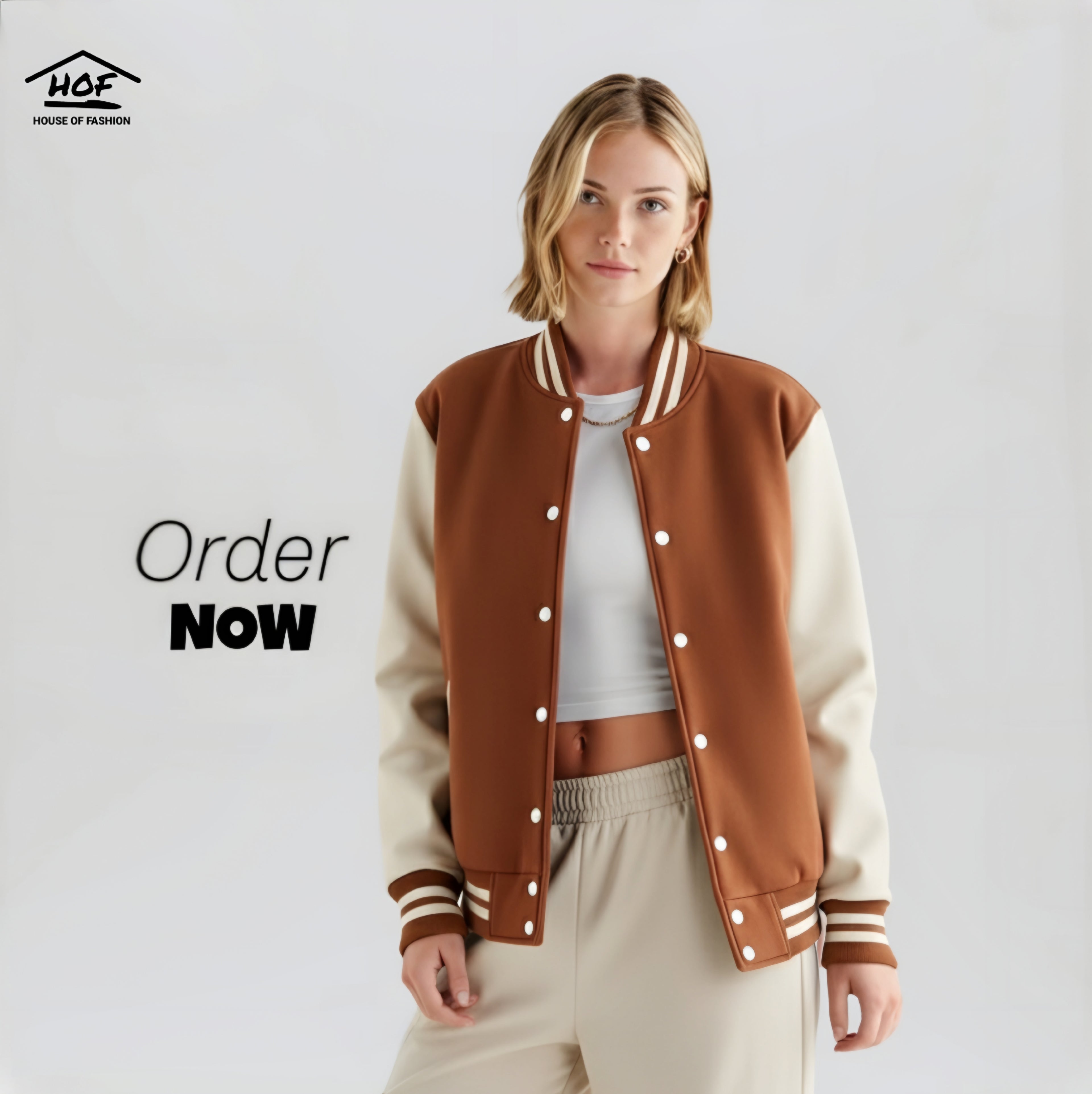 Varsity Jacket Chocolaty and Coffee