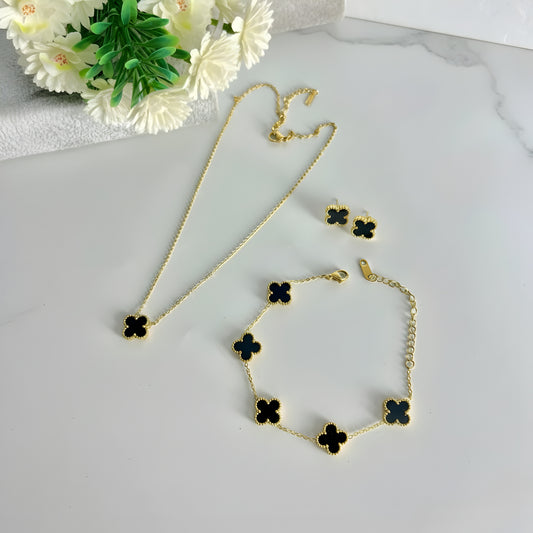 Four Leaf Clover Jewellery Set