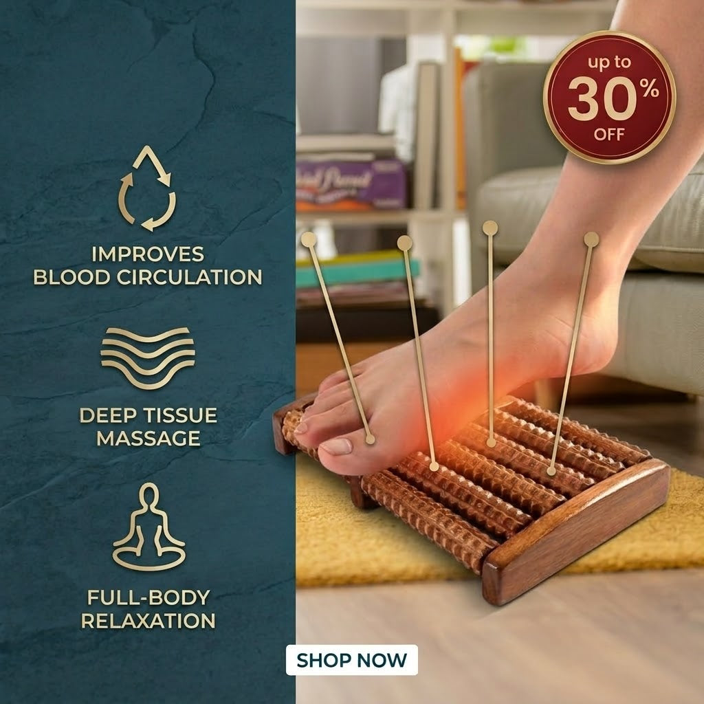 Wooden Foot Massager