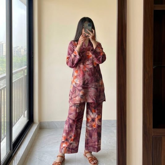 Plum Petals - CO-ORD SET
