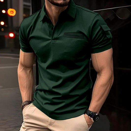 Cargo Style Polo Bottle Green