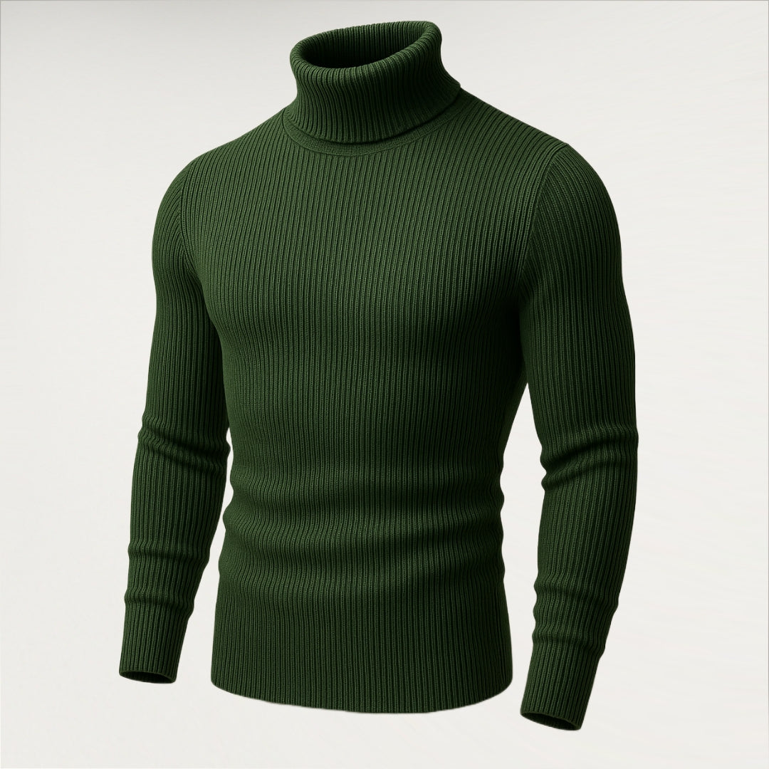 Olive Green Turtle Neck