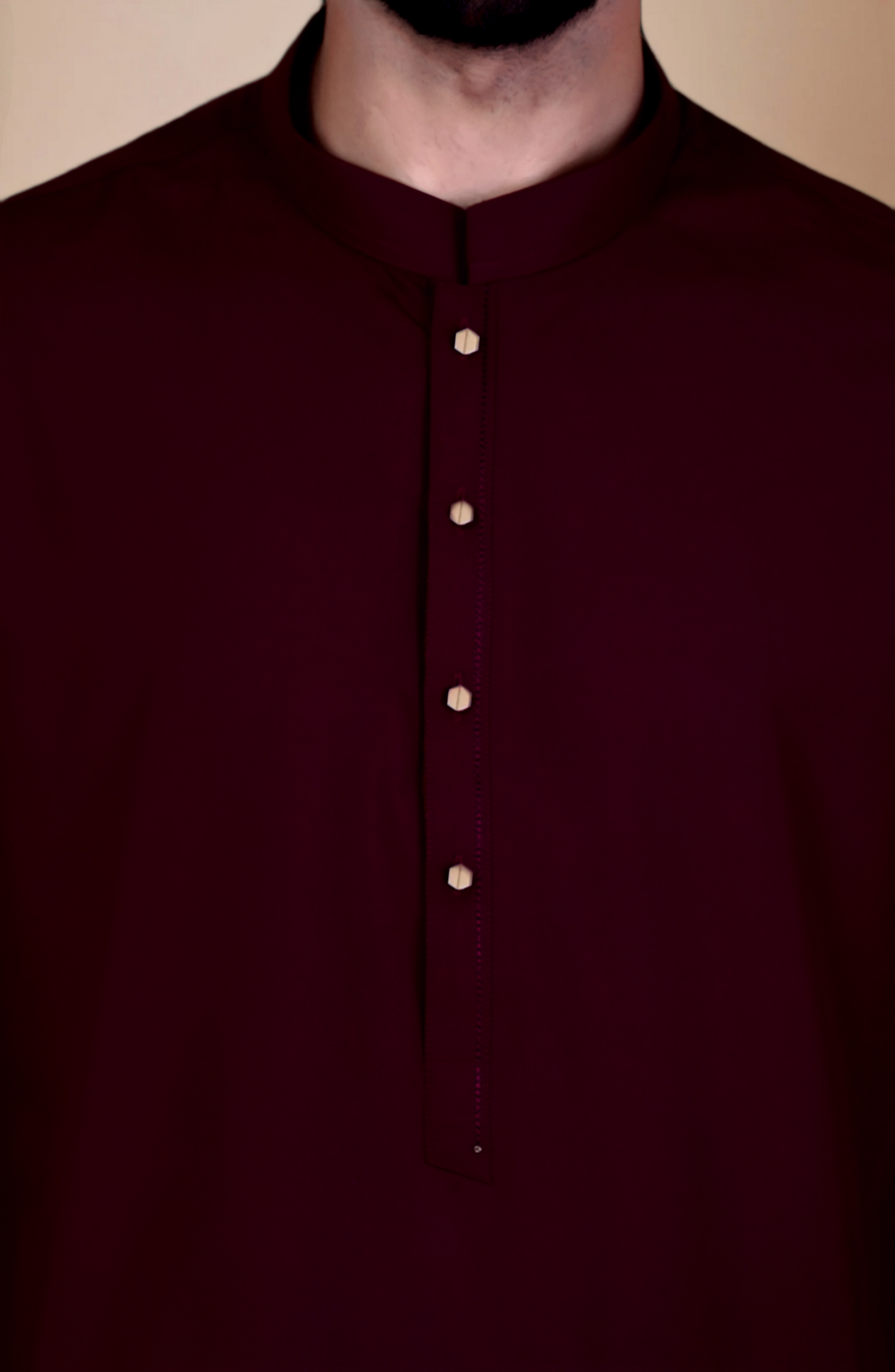 Kurta Pajama Solid Dark Maroon