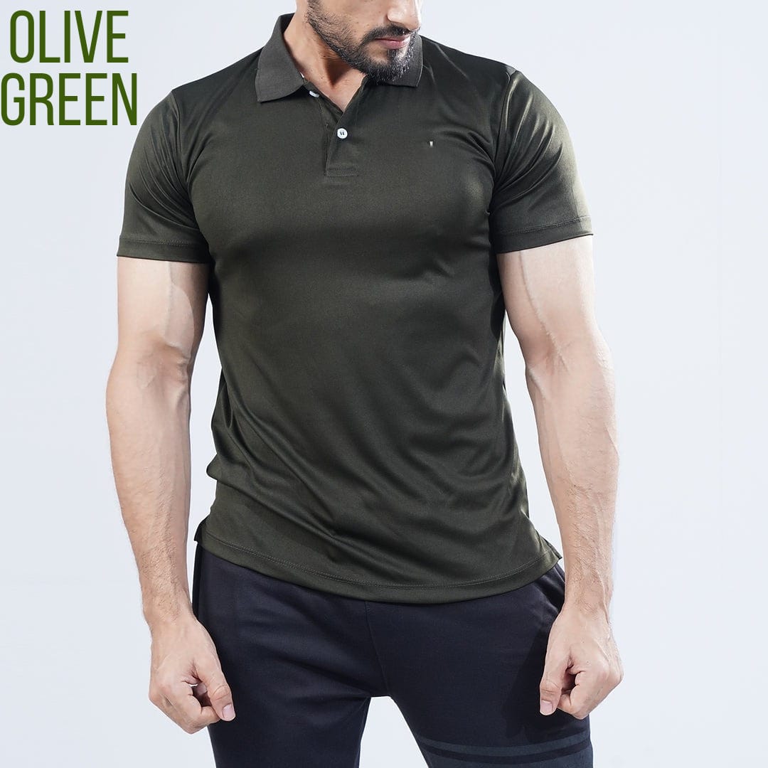 Polo Muscle Fit Tee OLIVE GREEN