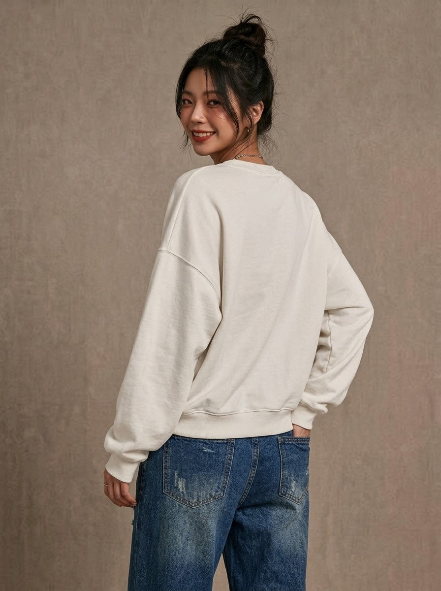 Oversized Sweatshirt White