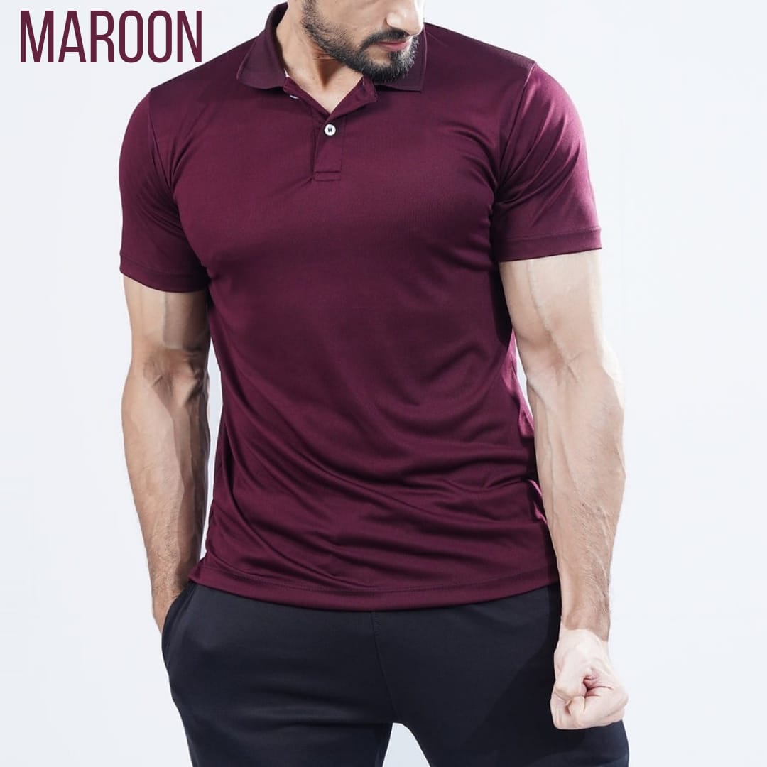 Polo Muscle Fit Tee MAROON