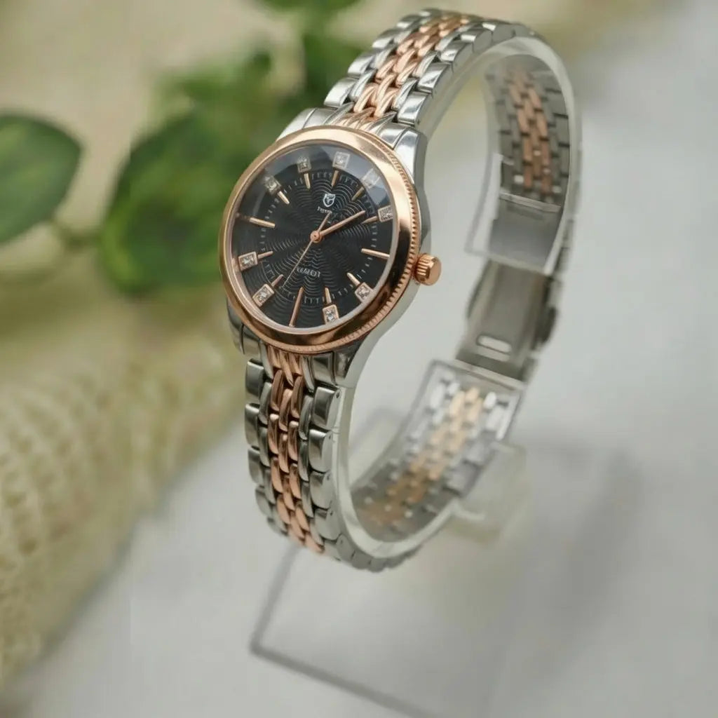 Premier 2tone Rose Gold ( Black Dial) House Of Fashion