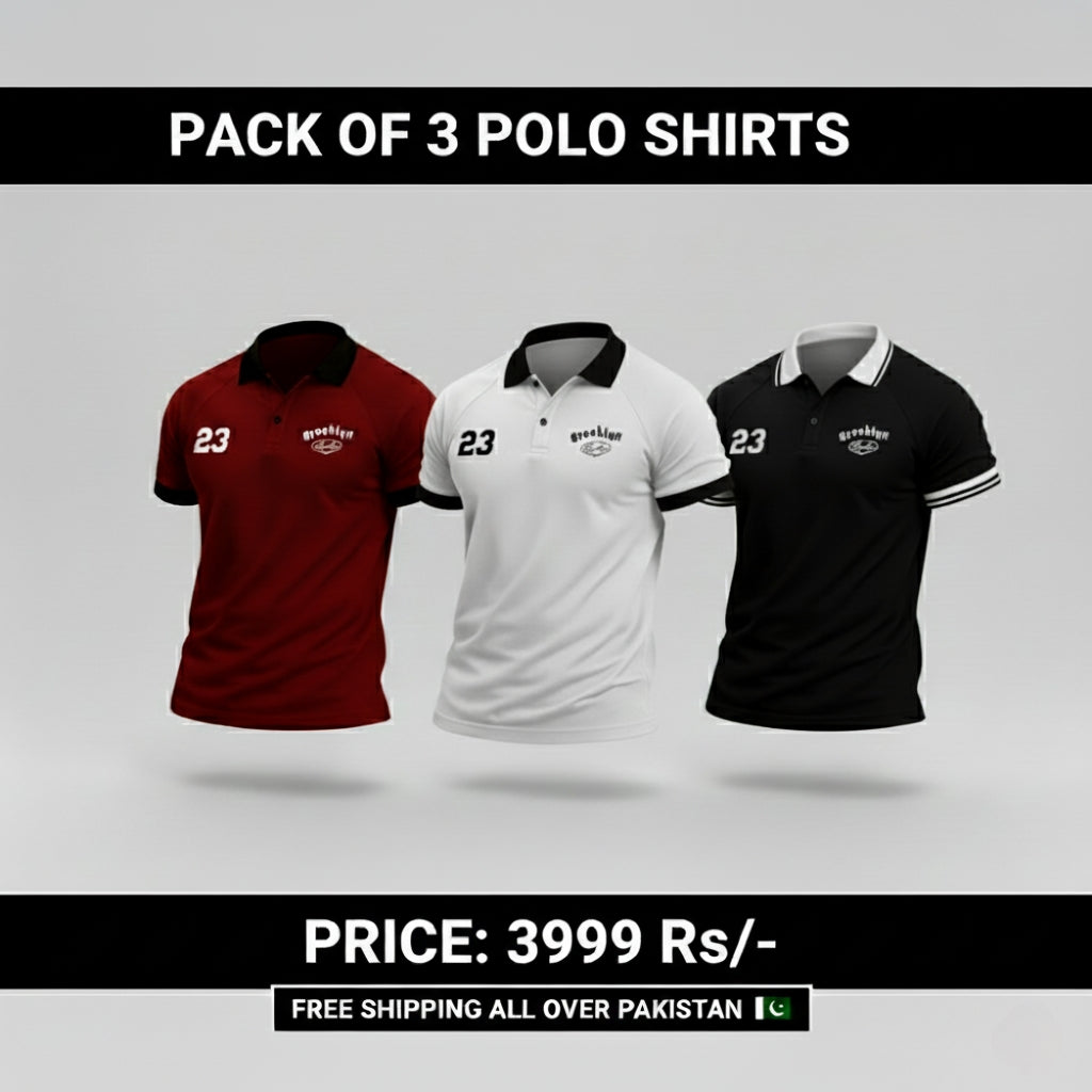 Pack Of 3 Aesthetic Polo's