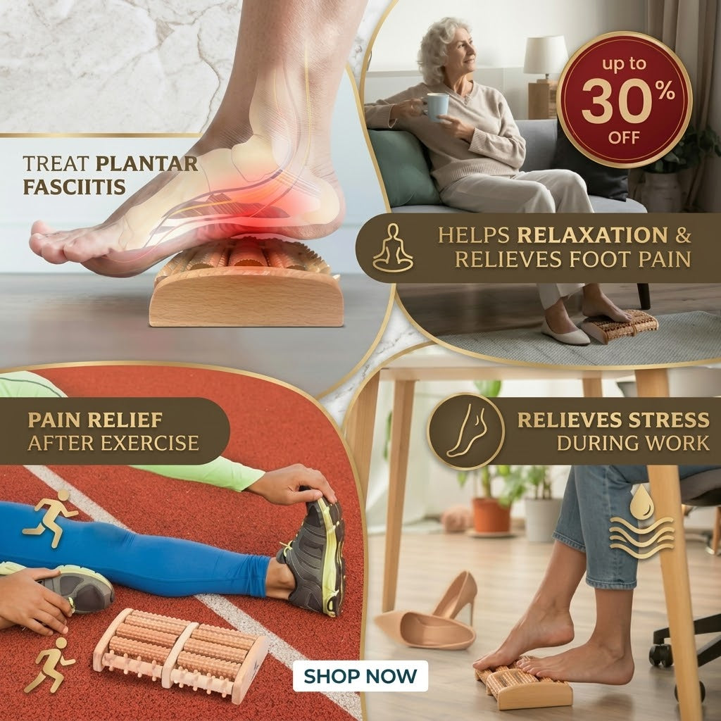 Wooden Foot Massager