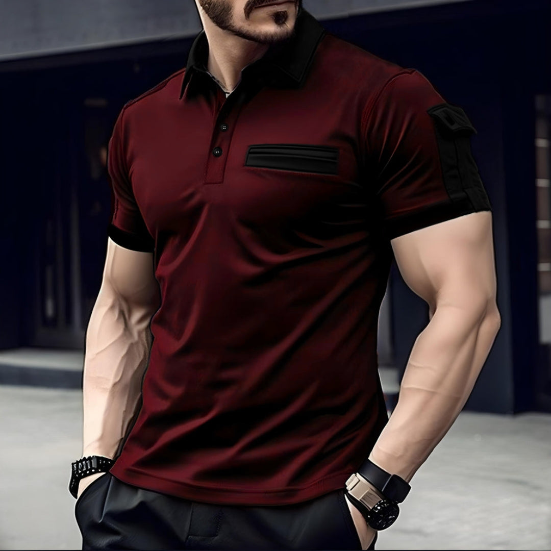 Cargo Style Polo Maroon