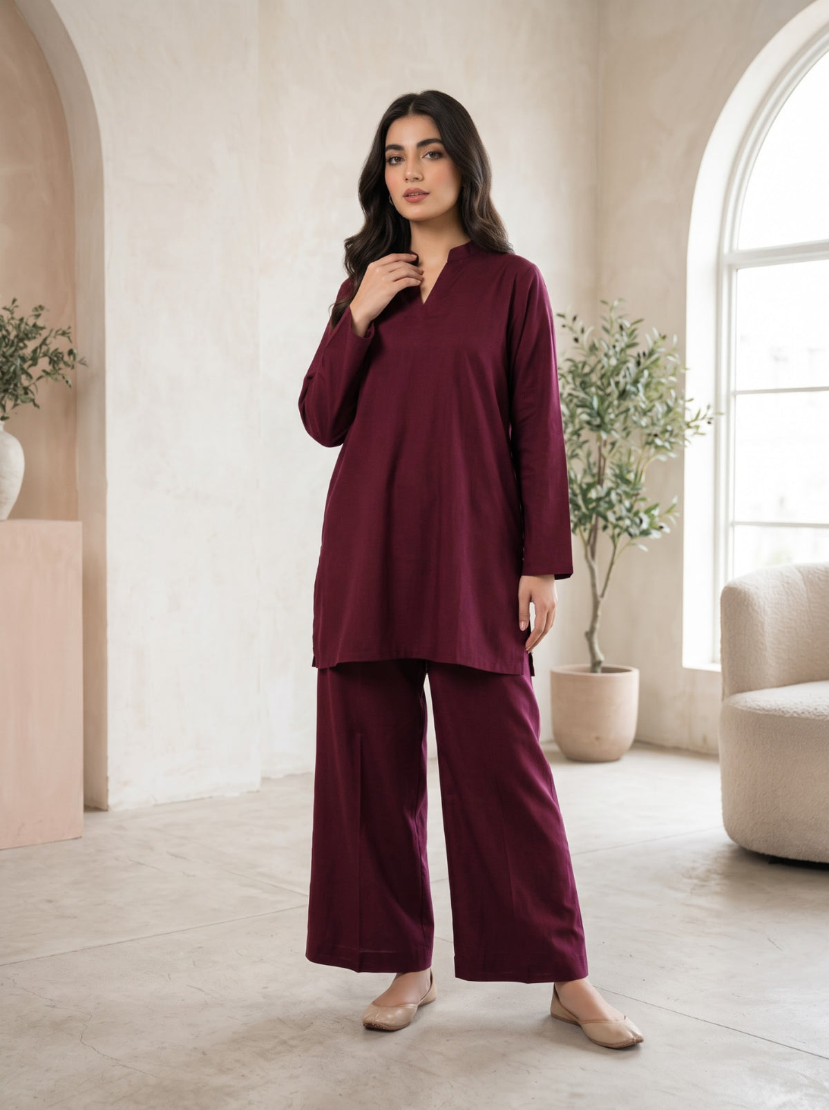 Dark Maroon - CO-ORD SET