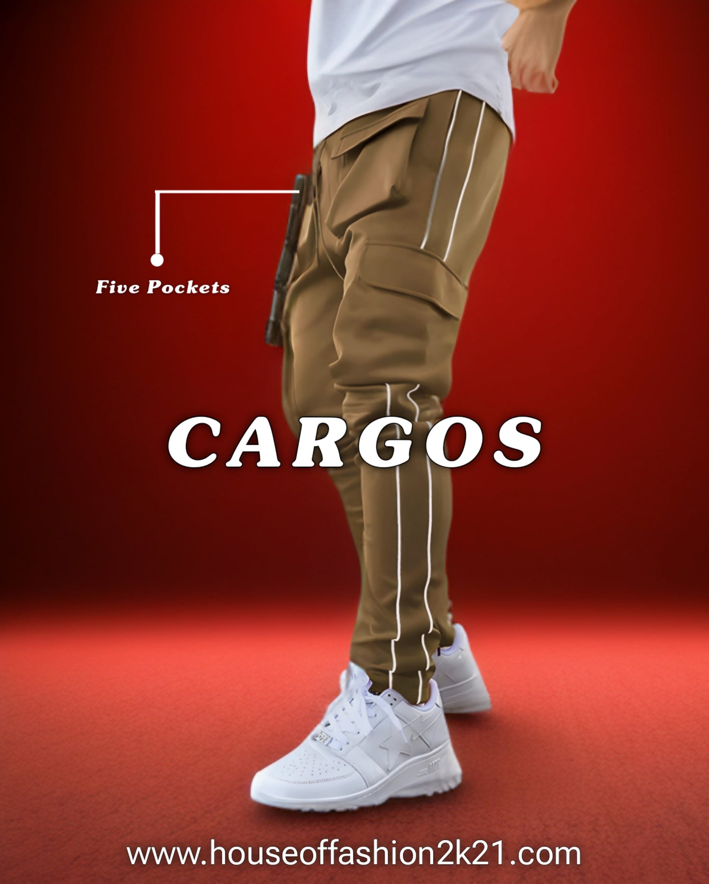 BROWN CARGO PANTS