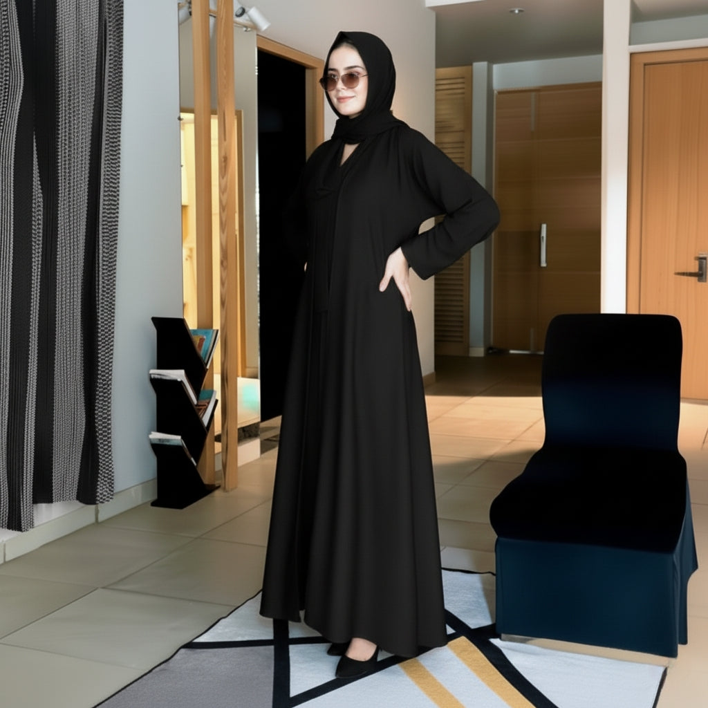 ABAYA JET BLACK