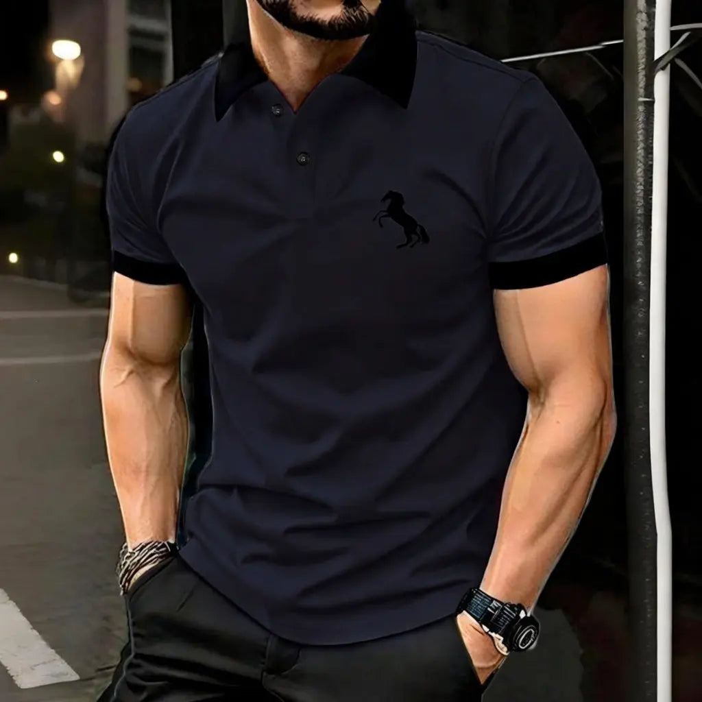 Horse Polo Navy Blue House Of Fashion