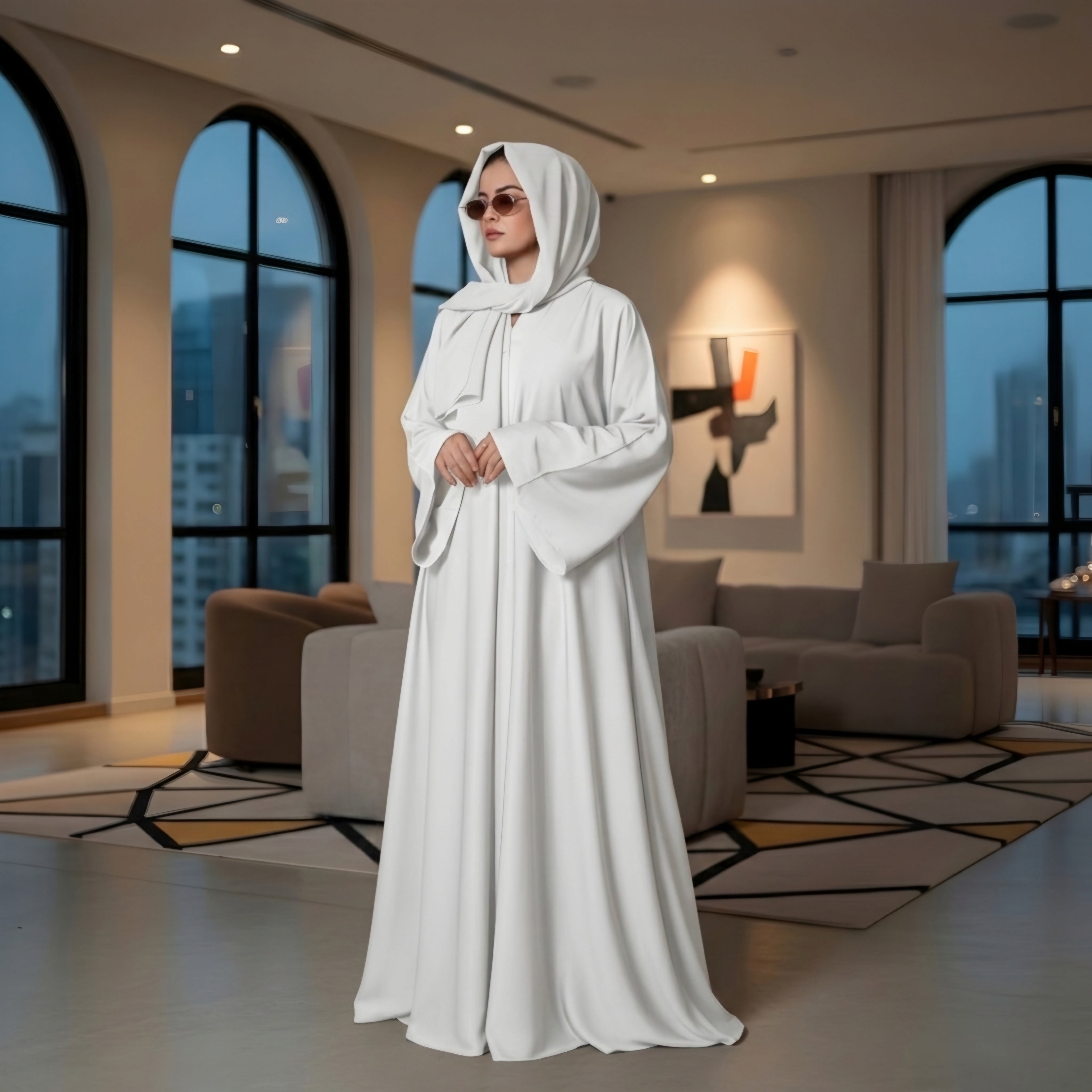 ABAYA PURE WHITE House Of Fashion