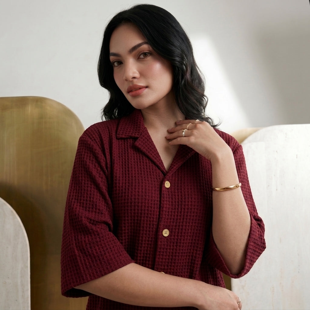 Maroon Co-ord Set House Of Fashion