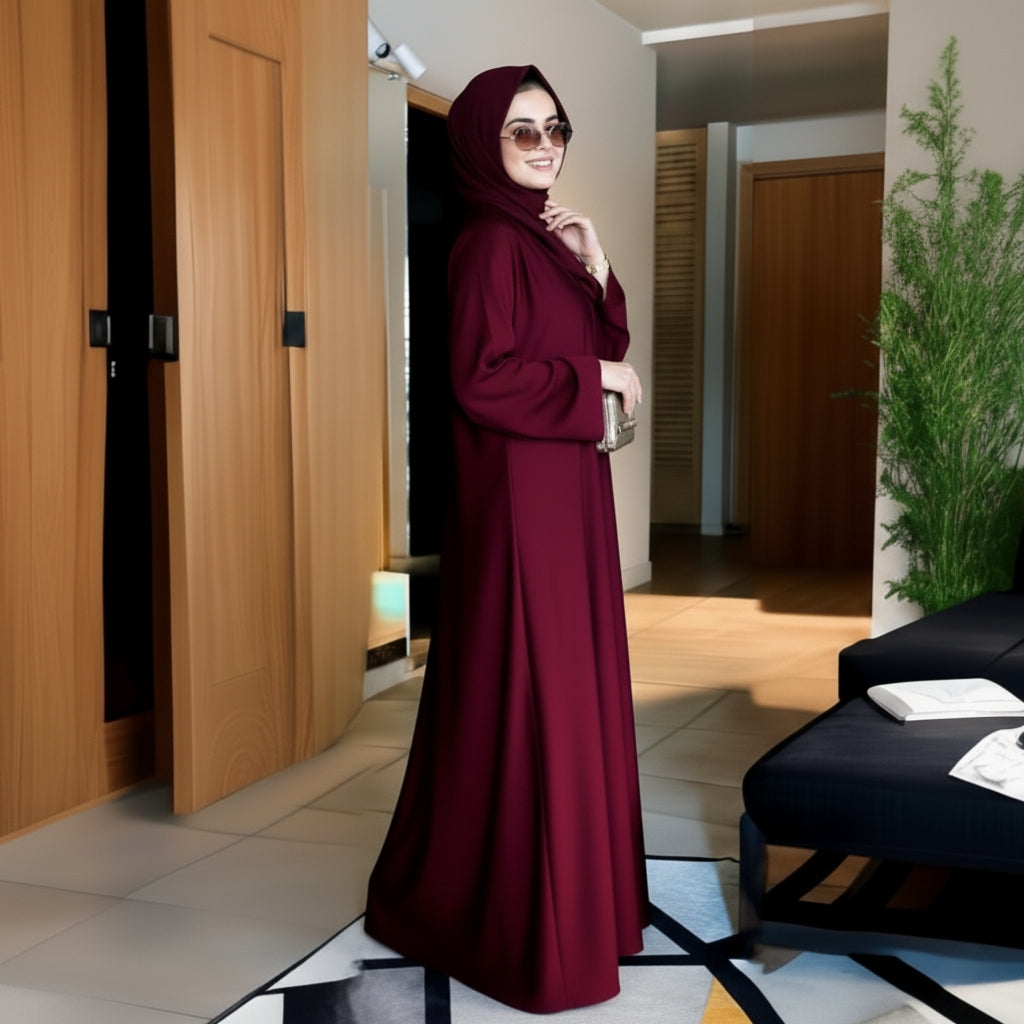 ABAYA DARK MAROON