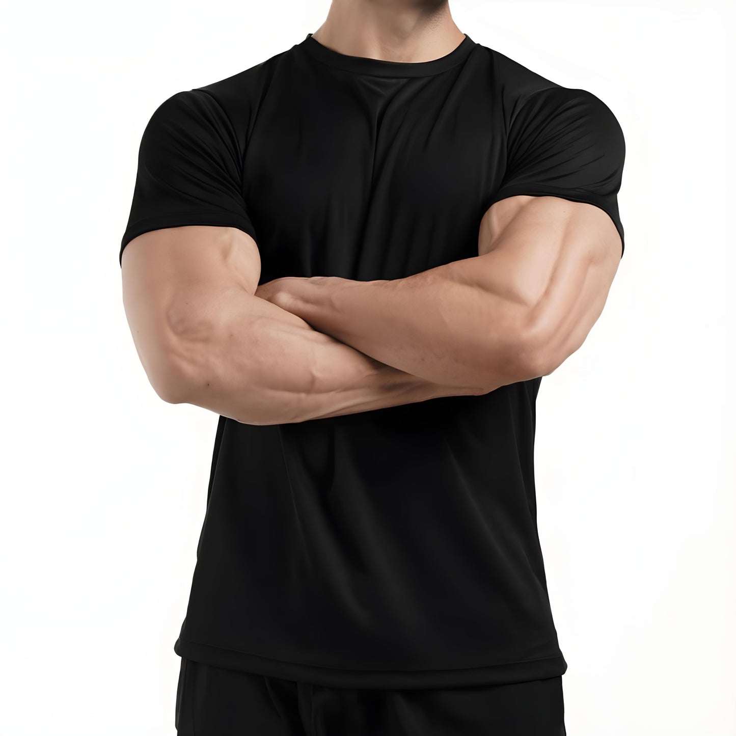 Muscle Fit Tee BLACK