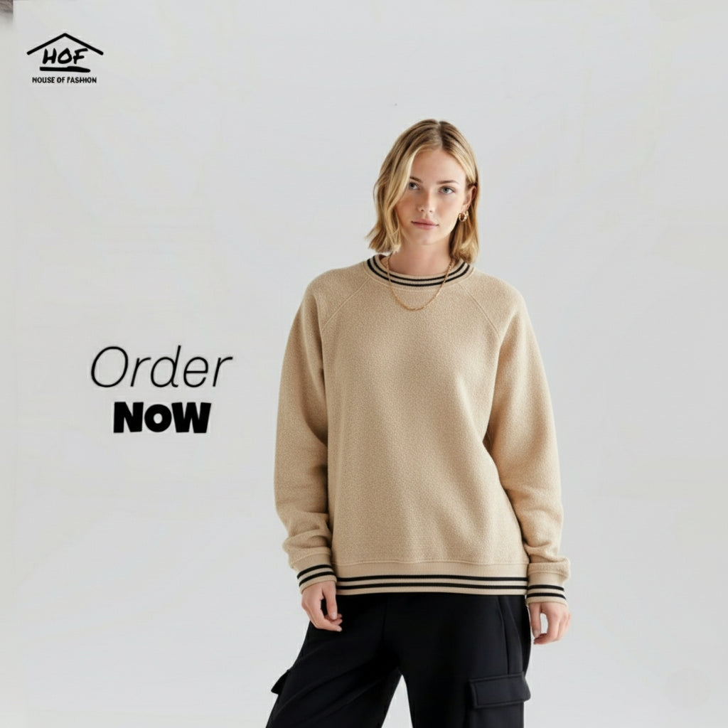 Sweat Shirt Off White Black Linear