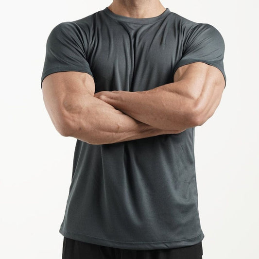 Muscle Fit Tee CHARCOAL GREY