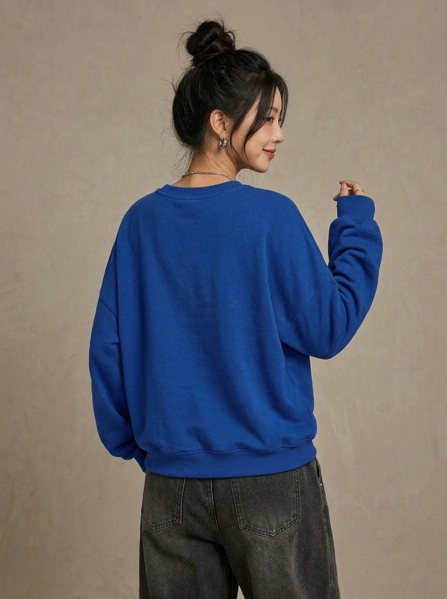 Oversized Sweatshirt Royal Blue