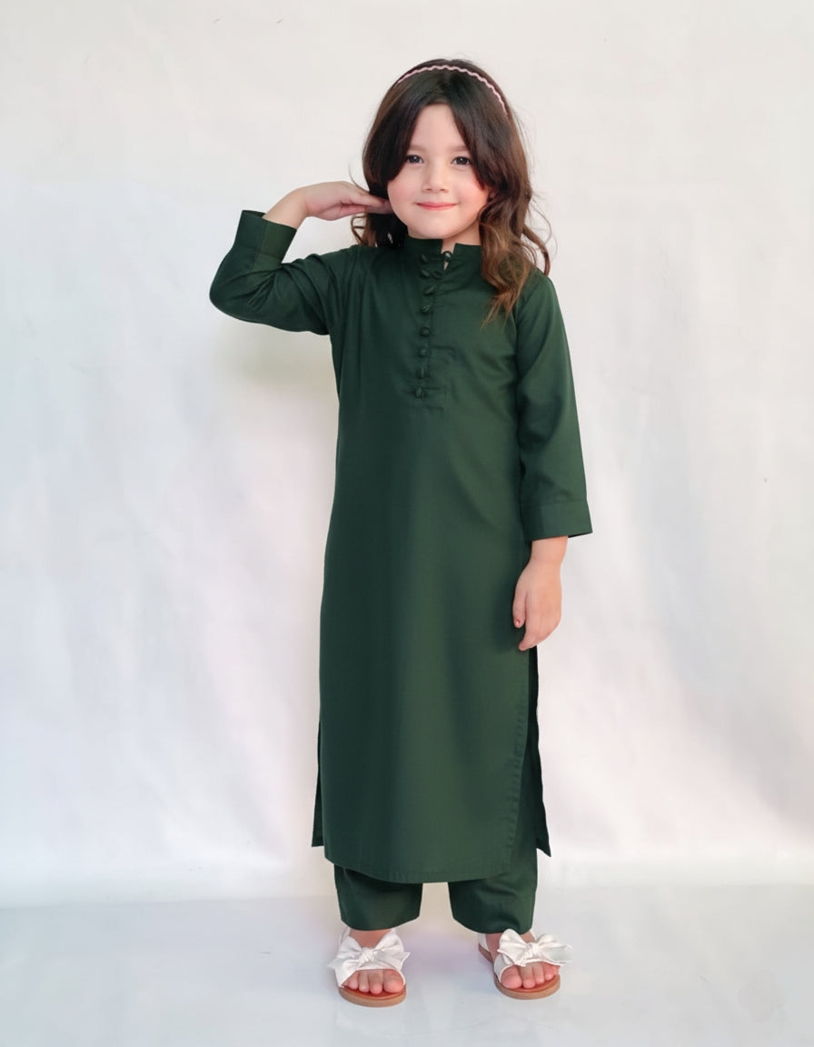 Kids Bottle Green - Ready To Wear